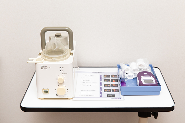 ネブライザーと呼気NO測定器